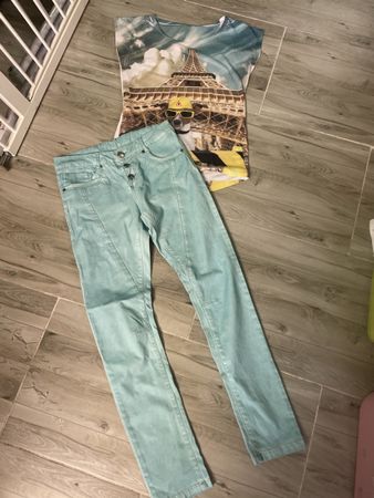 Cooles Kleiderset mint Gr. 164👧🏻
