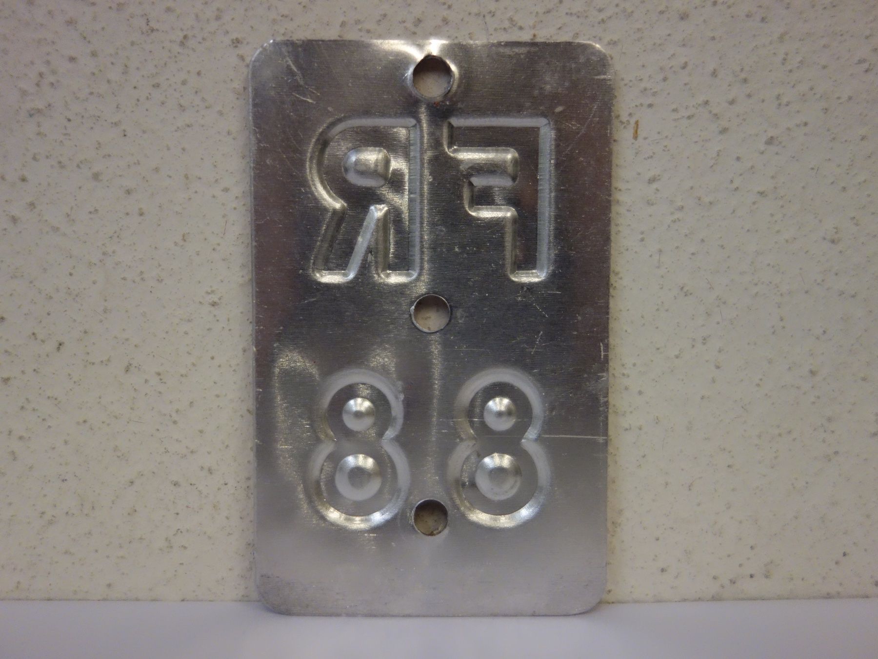 Schilder: FR 88 VELONUMMER - FAHRRADSCHILD – Gebraucht aus Kerzers von zimmergruen 1