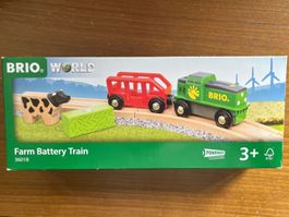 Brio World Farm Battery Train 36018 neu