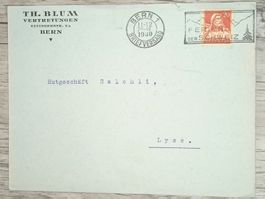 TR20 Enveloppe + Timbre Suisse 1930
