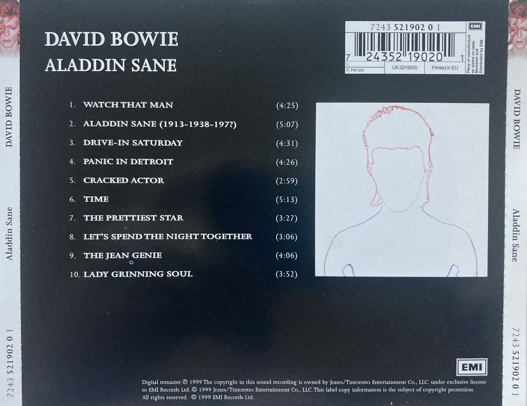 CDs: DAVID BOWIE - ALADDIN SANE – Gebraucht aus Bottens von hotter-than-hell 2