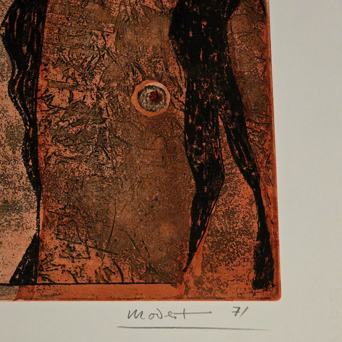 Grafiken & Lithographien: Christoph Modest - Farbradierung, handsigniert 1971 – Gebraucht aus Reinach BL von Pendling 1