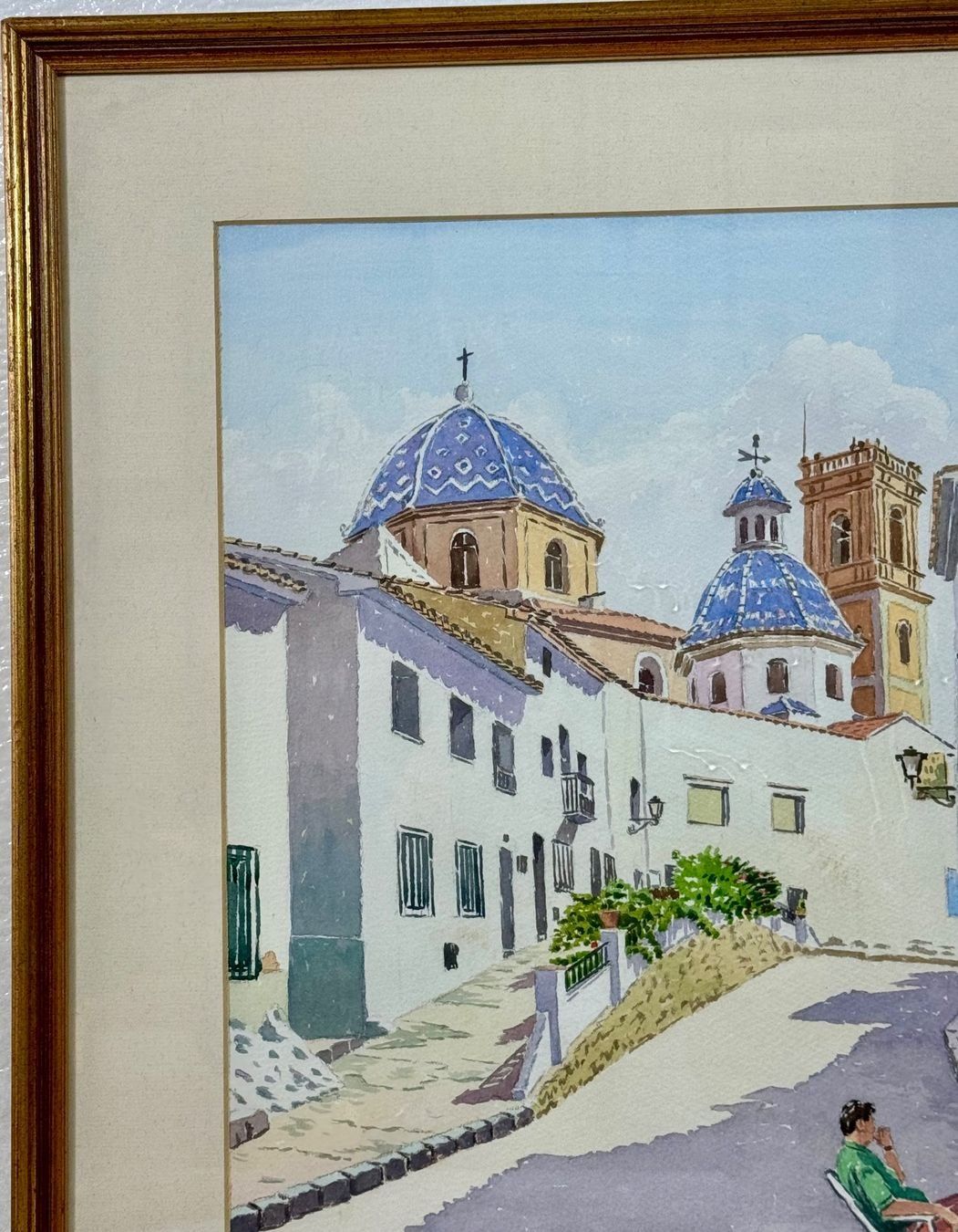 Gemälde: A.CHAUDET AQUARELL (SPANIEN)SIGNIERT MIT RAHMEN – Gebraucht aus Gersau von grafik-kunst 2