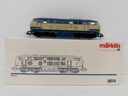 Märklin 3074 Spur H0 Diesellok DB BR 216 Ozeanblau/Beige
