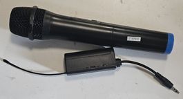 Mikrofon mit Stereo-Sender und Empfänger, schwarz
