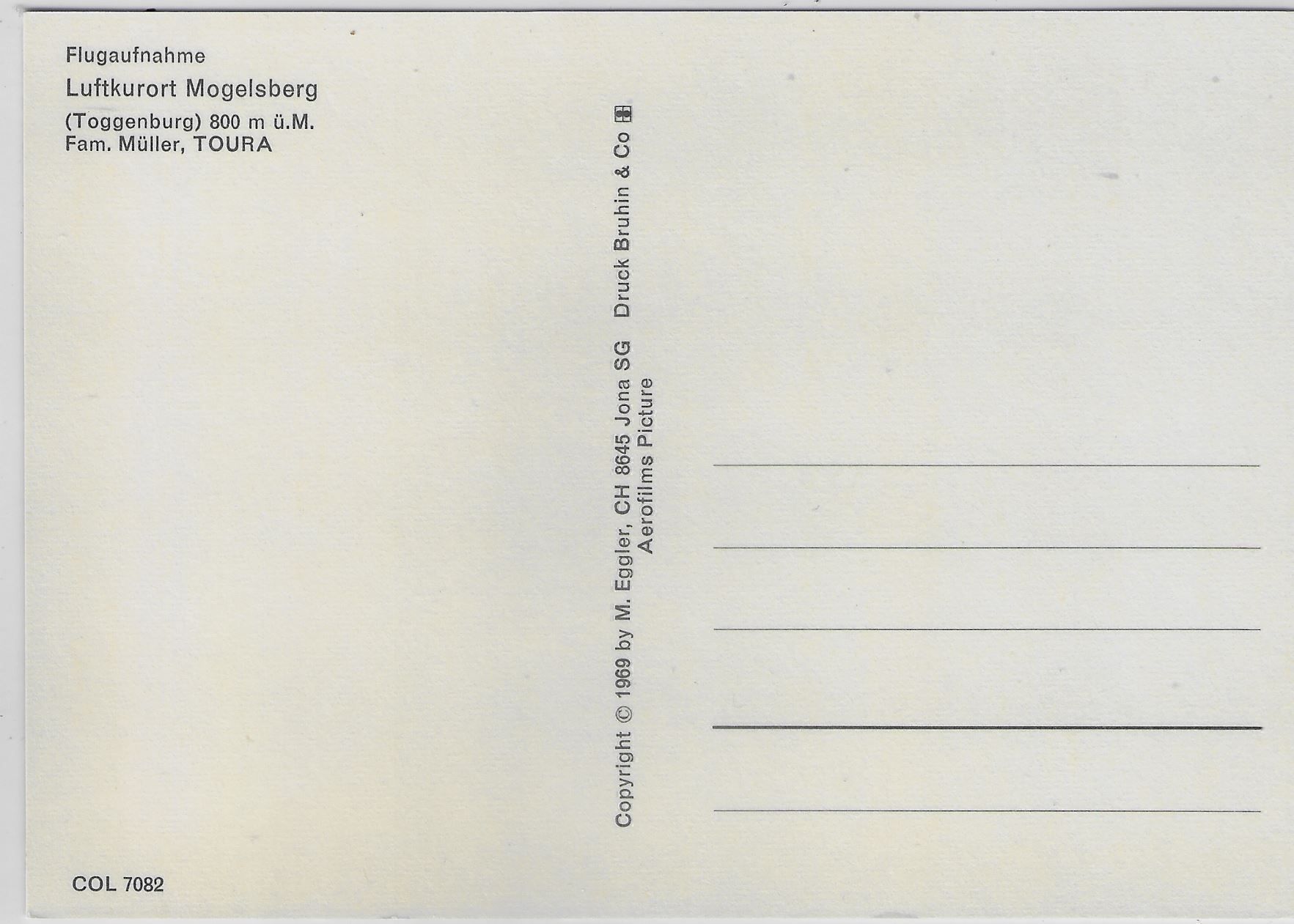 Cartoline postali: Flugaufnahme Mogelsberg SG – Usato da Ettingen venduto da Kartenplanet 1
