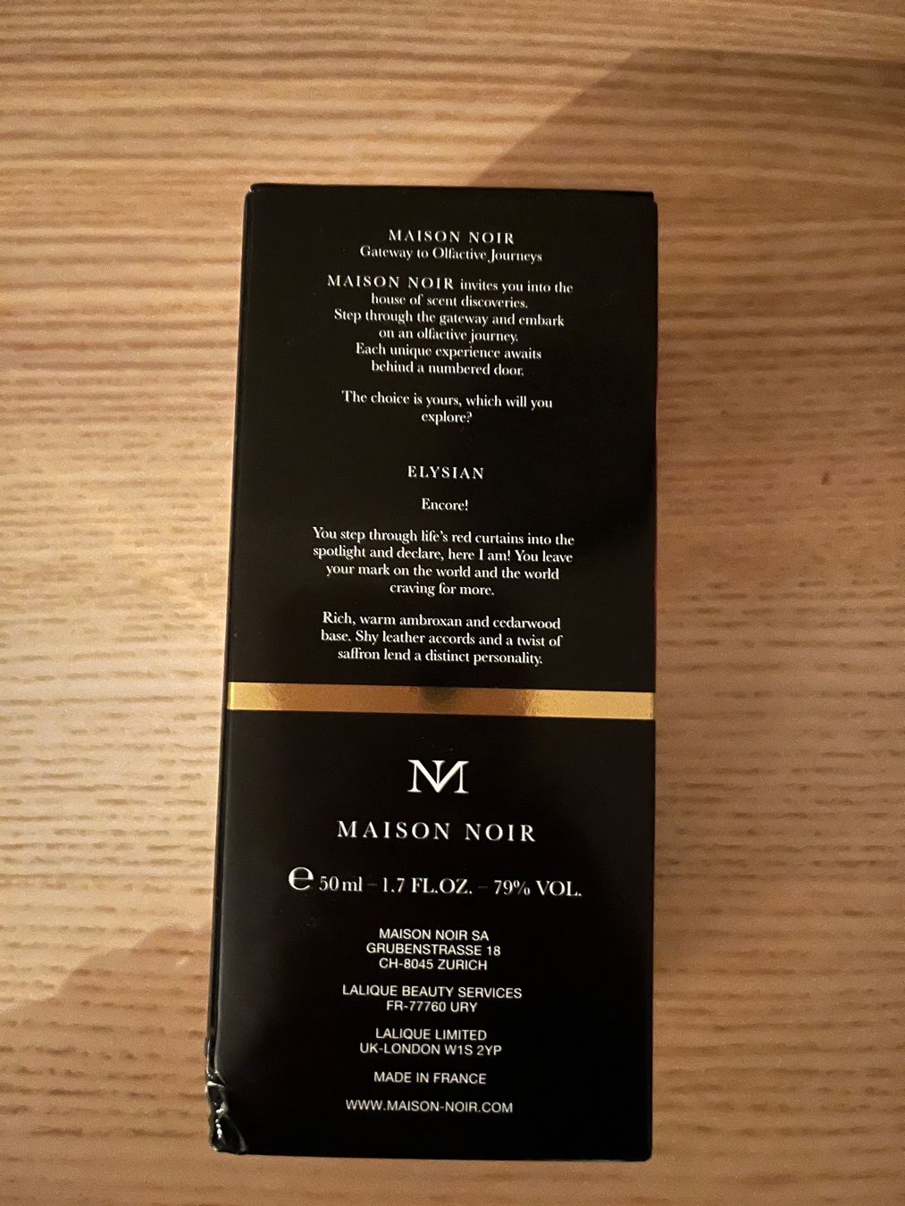 Parfum & Eau de Toilette: Maison noir Elysian – Neu und originalverpackt aus Affoltern am Albis von lumbrera22 1