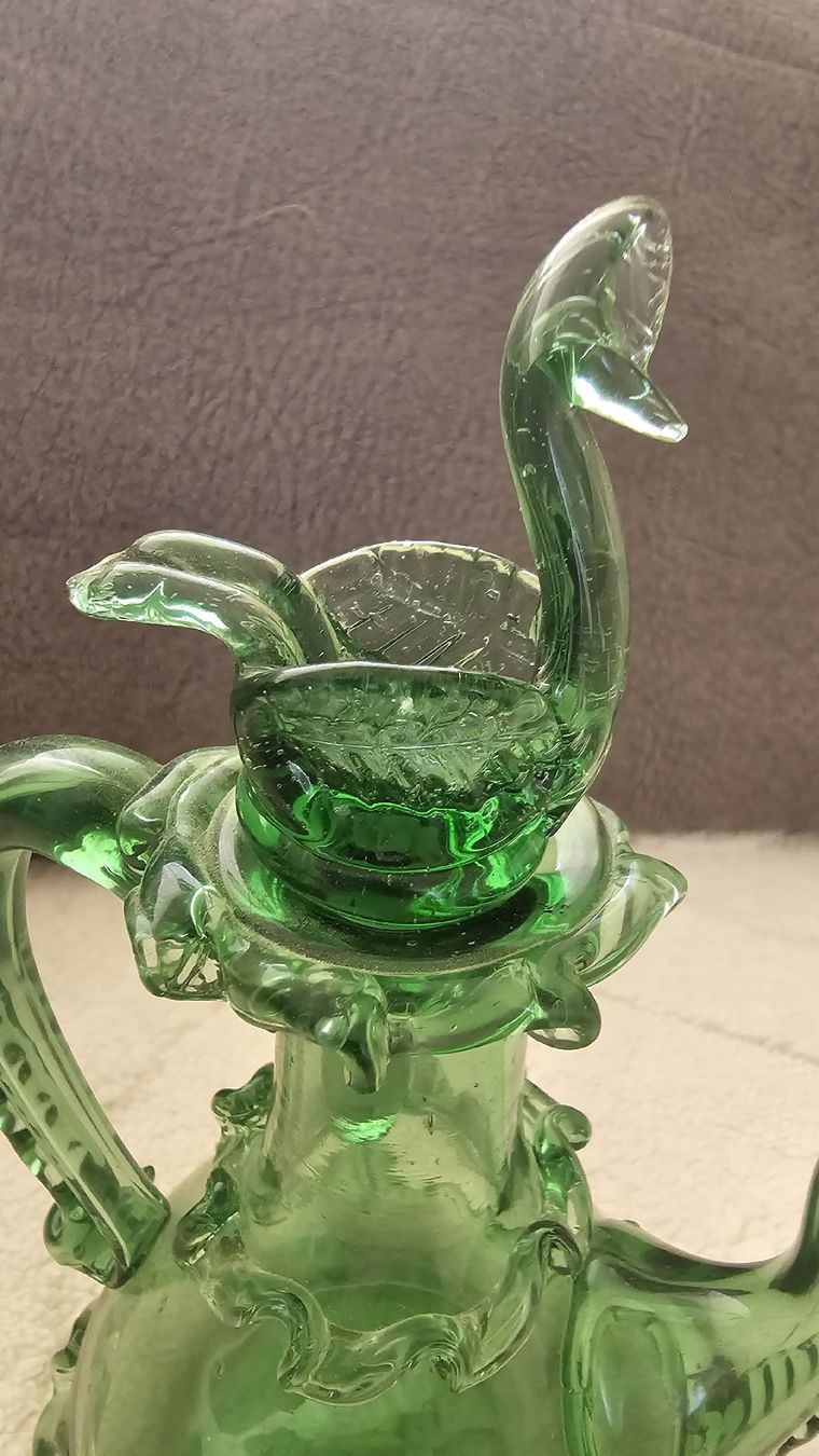 Murano Caraffe: Öl-/Essigkaraffe, Murano Glas, Vintage – Usato da Grosshöchstetten venduto da Chaotik-Reptil 2