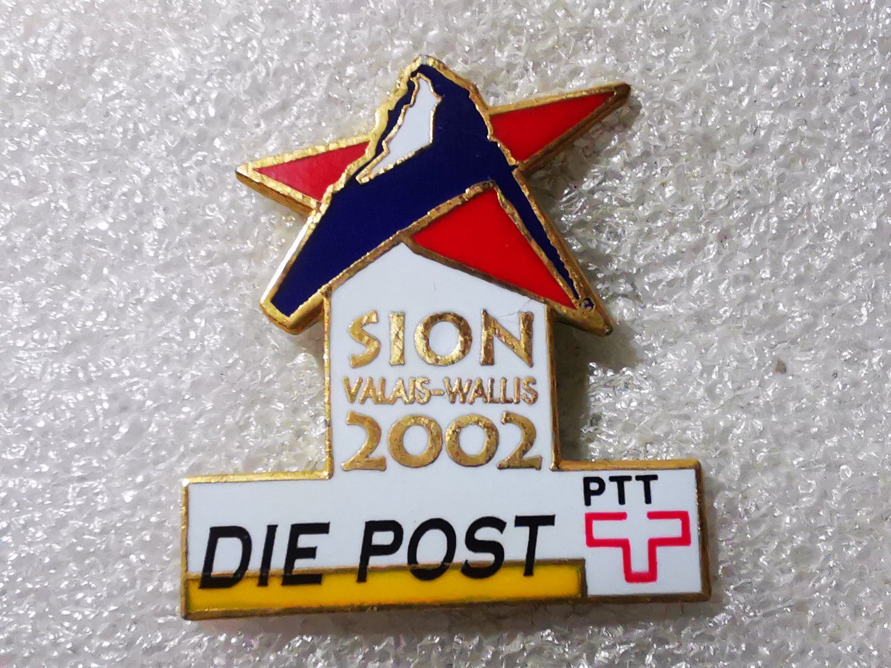 Placchette & Badge: Ansteckpin 102: Sion 2002 x PTT Die Post – Usato da Oppligen venduto da Pin-Fall-Shop