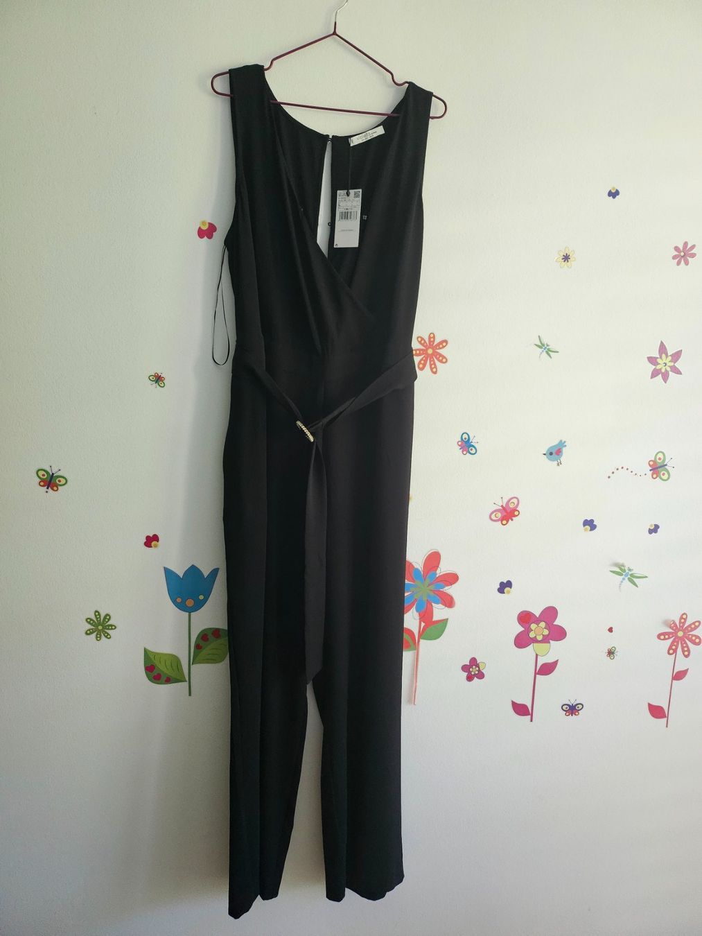 Mango Jumpsuits: Combinaison noire élégante Violeta by Mango, taille L. – Neuf (Voir description) à Jongny par beg_f7zz