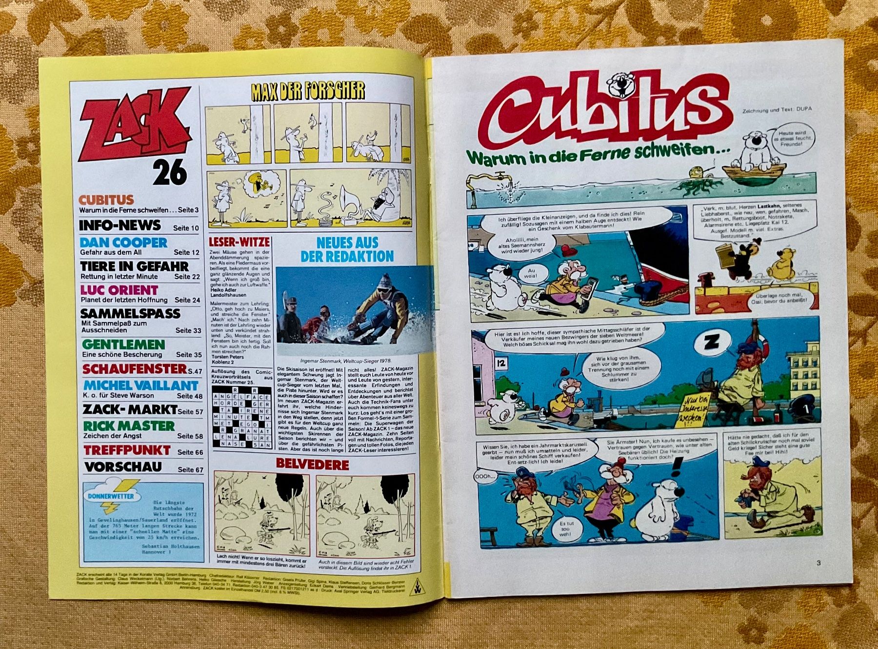 BD: Zack Heft Nr 26 von 1978 – D'occasion à Endingen par nathan05 1