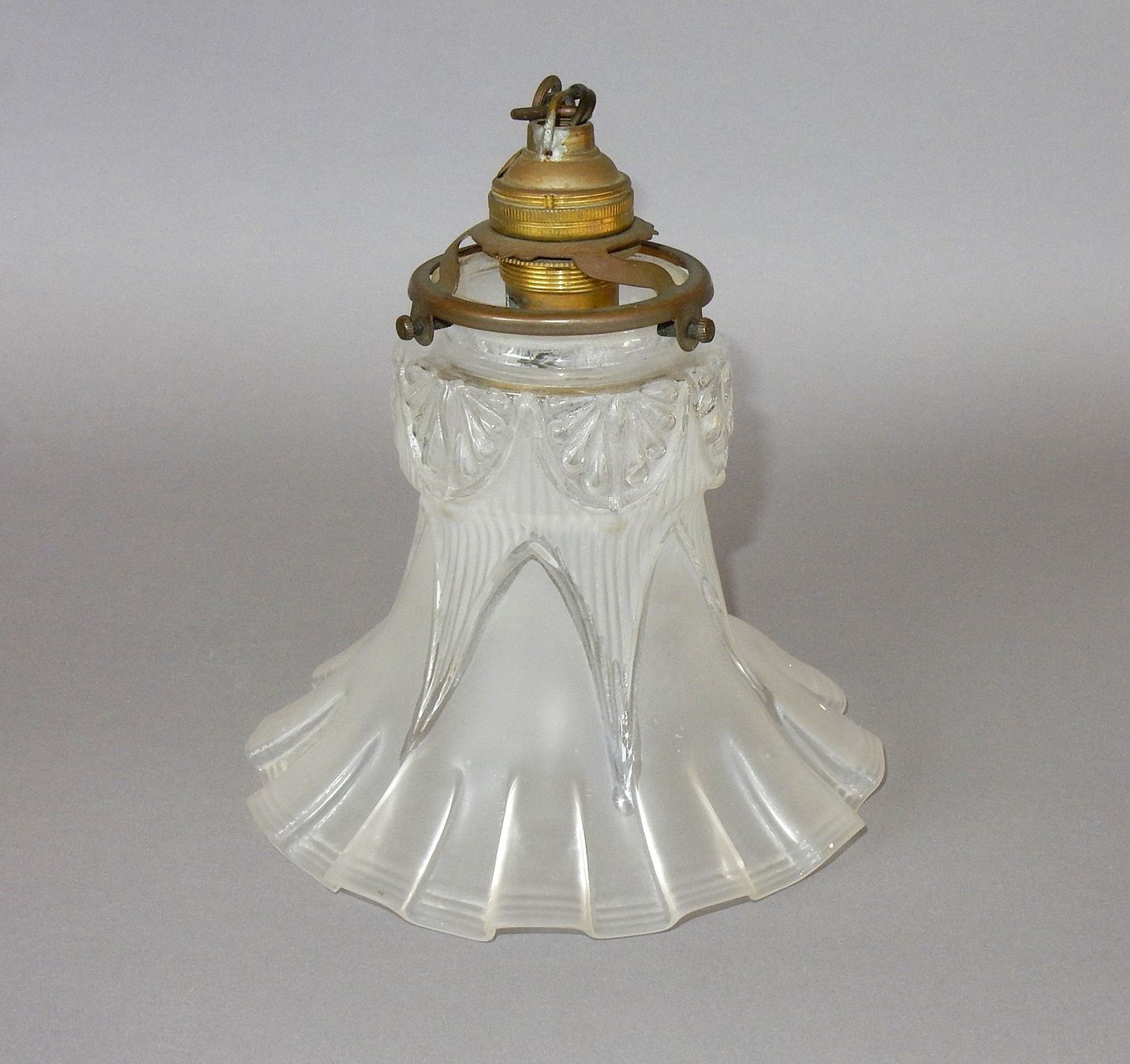 Lampadari & plafoniere: Original Jugendstil Decken-/ Hängelampe mit Messingsockel – Usato da Alpnach Dorf venduto da Reloved24 1