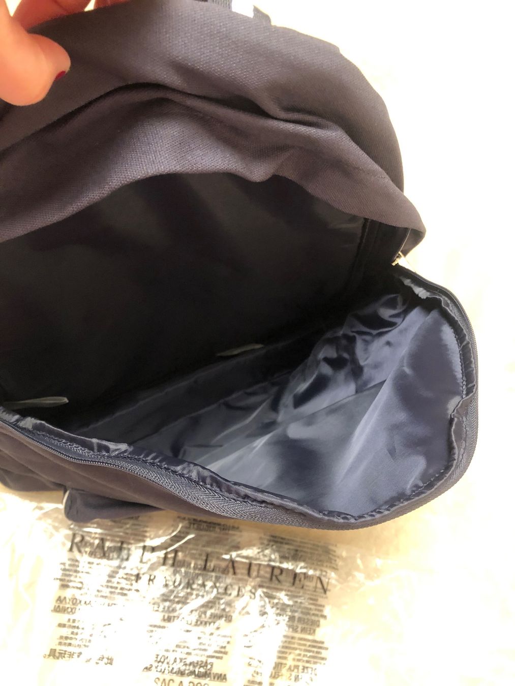 Ralph Lauren Zaini: Ralph Lauren Rucksack dunkelblau neu – Nuovo e nell'imballaggio originale da Aesch LU venduto da Montana70 2