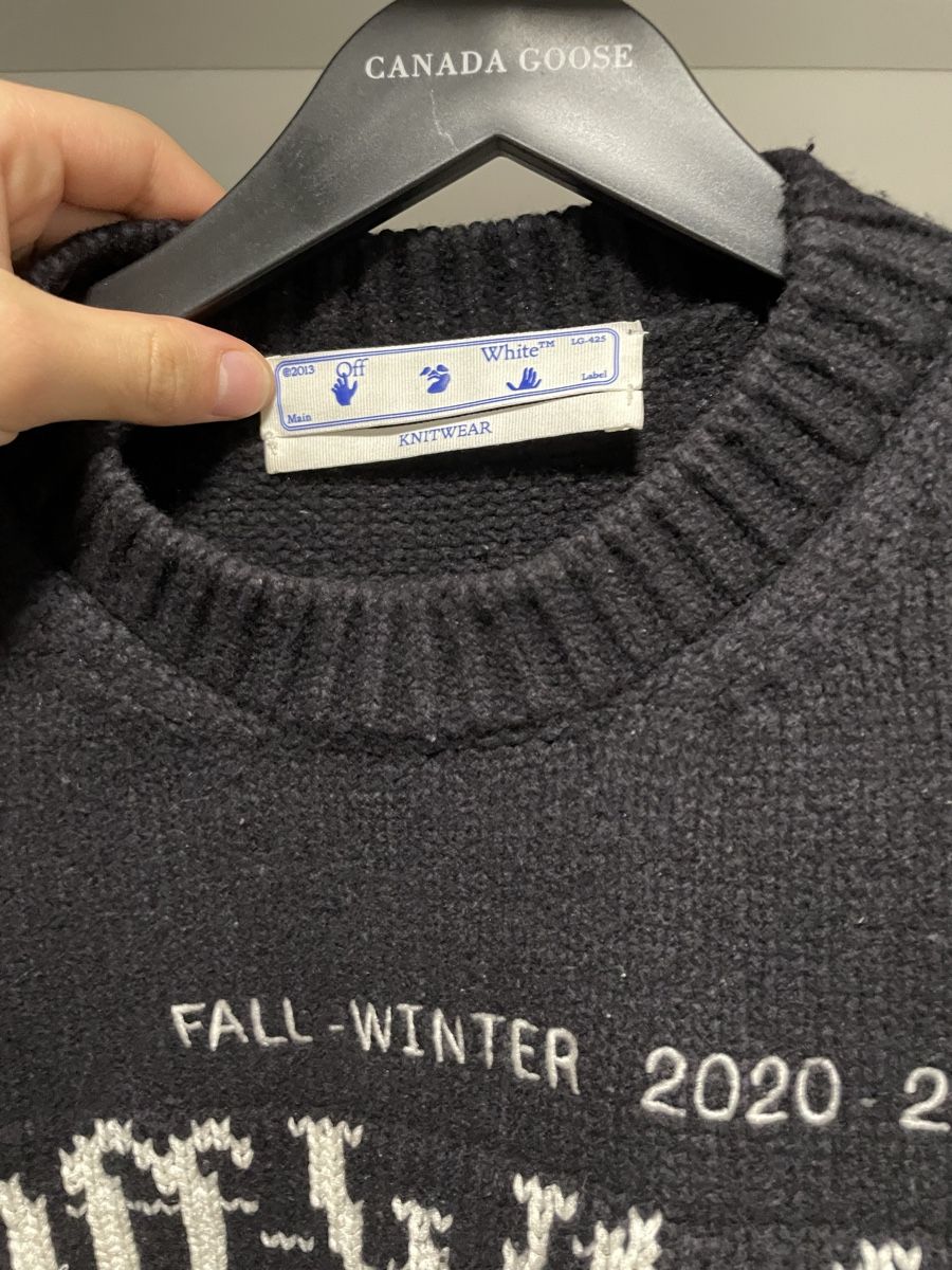 Off-White Maglioni & Felpe: Off White Knitwear FW20-21 – Usato da Erlinsbach venduto da Schaimo 1