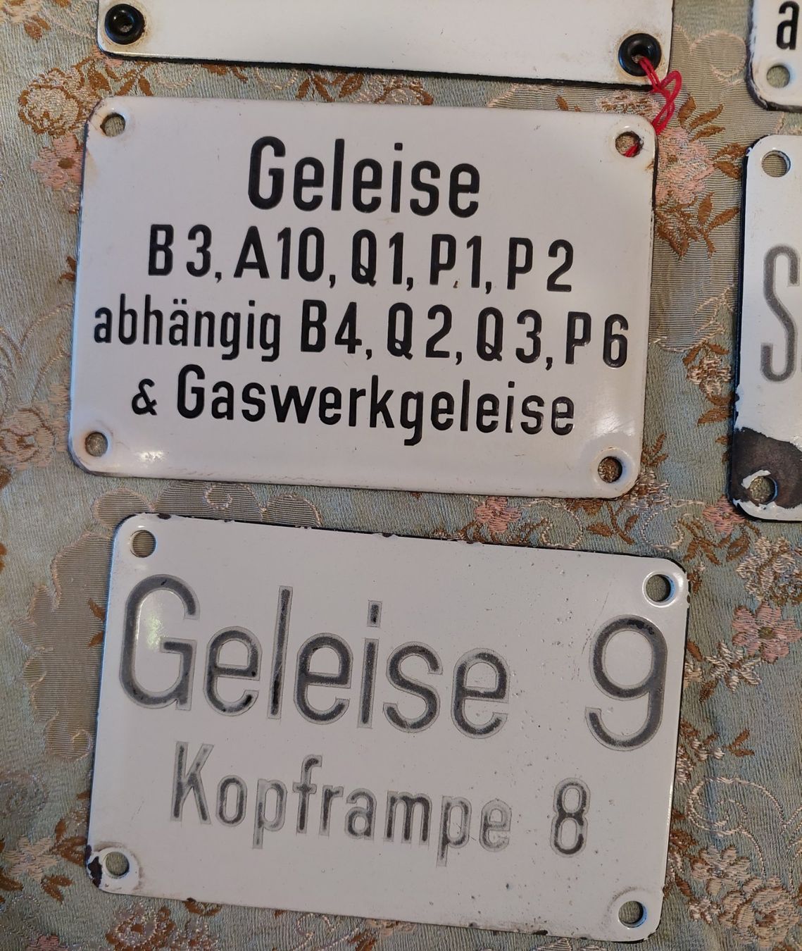 SBB/CFF/FFS Insegne: Originale alte Bahnhofschilder, diverse, Rarität! – Usato da Siblingen venduto da rantiques 4
