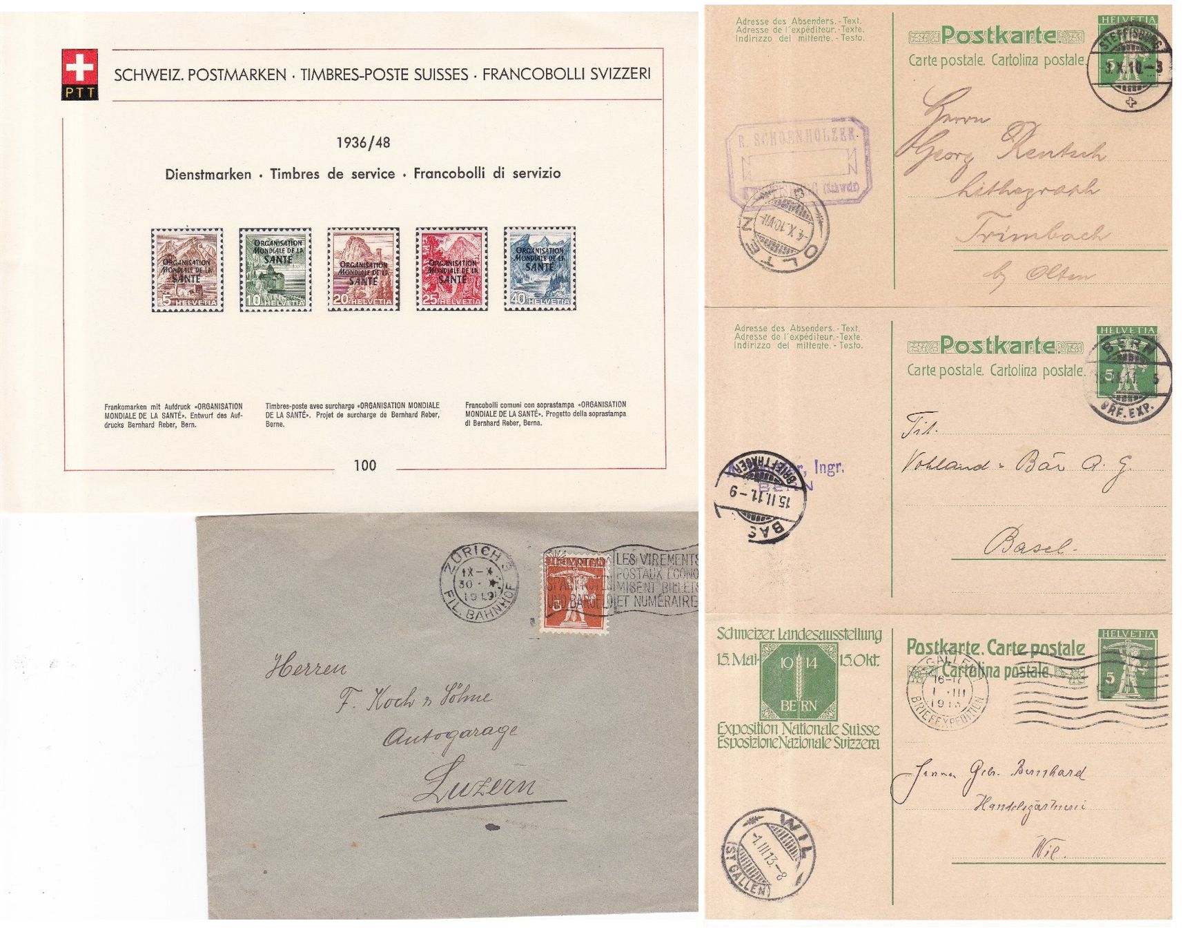 Tous les timbres: 42 Stk. Alte CH Briefe, Postkarten, Belege – D'occasion à Münchwilen AG par Nesar 2