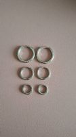 Icrush Edelstahl Creolen Set - silber