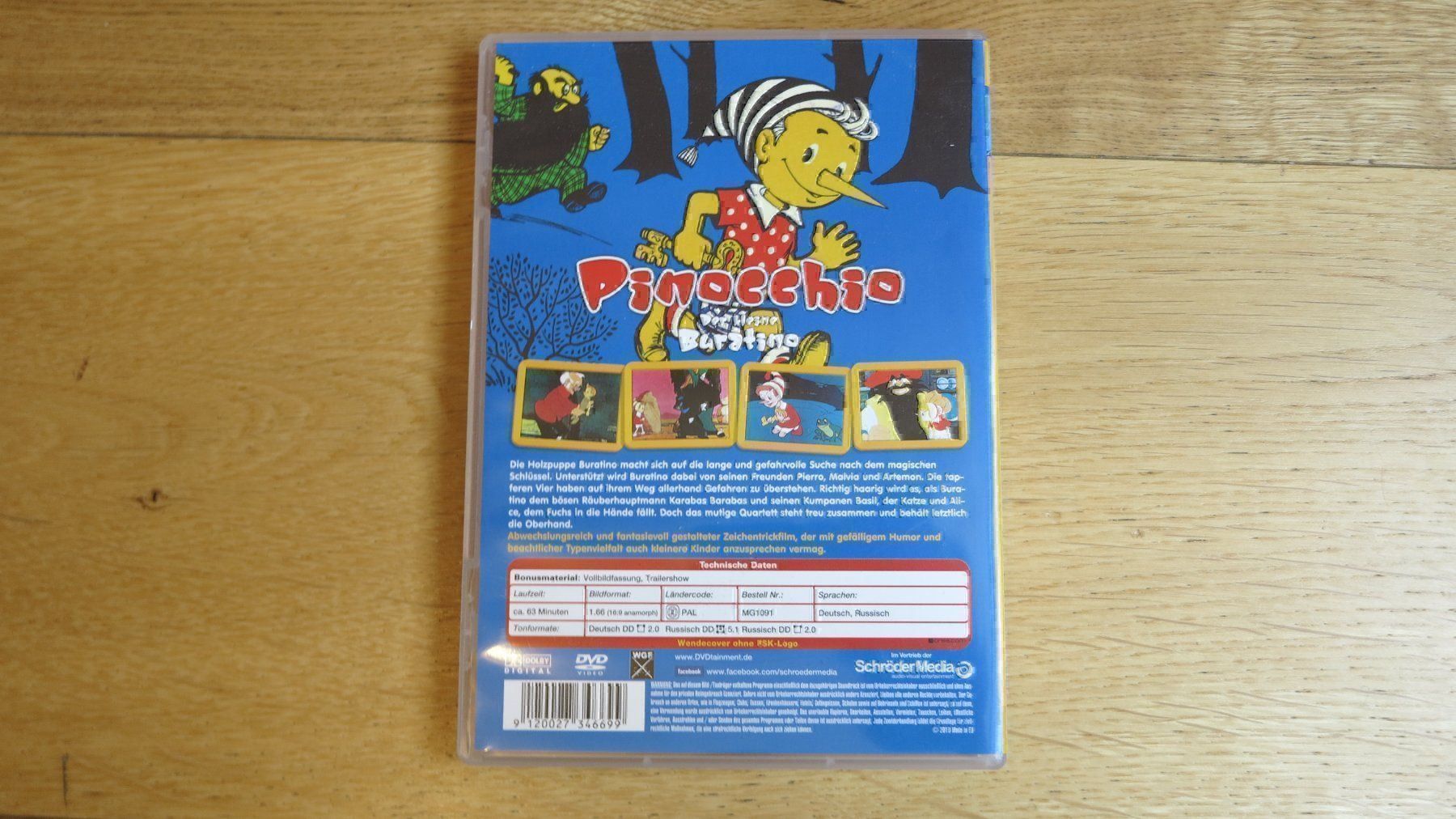 Tutti i DVDs: Pinocchio - Der kleine Buratino – Usato da Bettmeralp venduto da stermei 1
