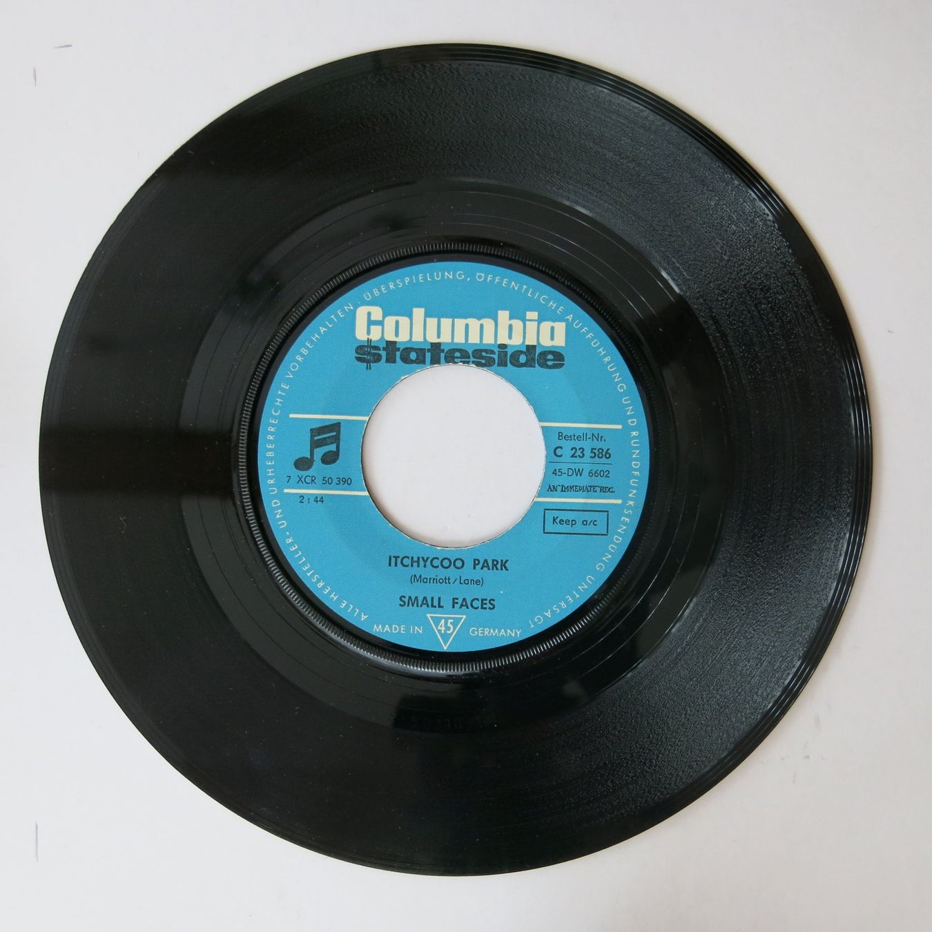 Dischi in vinile: Vinyl-Single 7" Small Faces-Itchycoo Park – Usato da Bözen venduto da Keramik22 2
