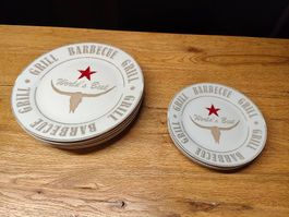 Service assiettes BBQ "World's Best Grill"  11 pcs