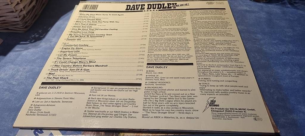 Dischi in vinile: Dave Dudley  Here He Is | LP Vinyl – Usato da St. Gallen venduto da chr_72ml 1