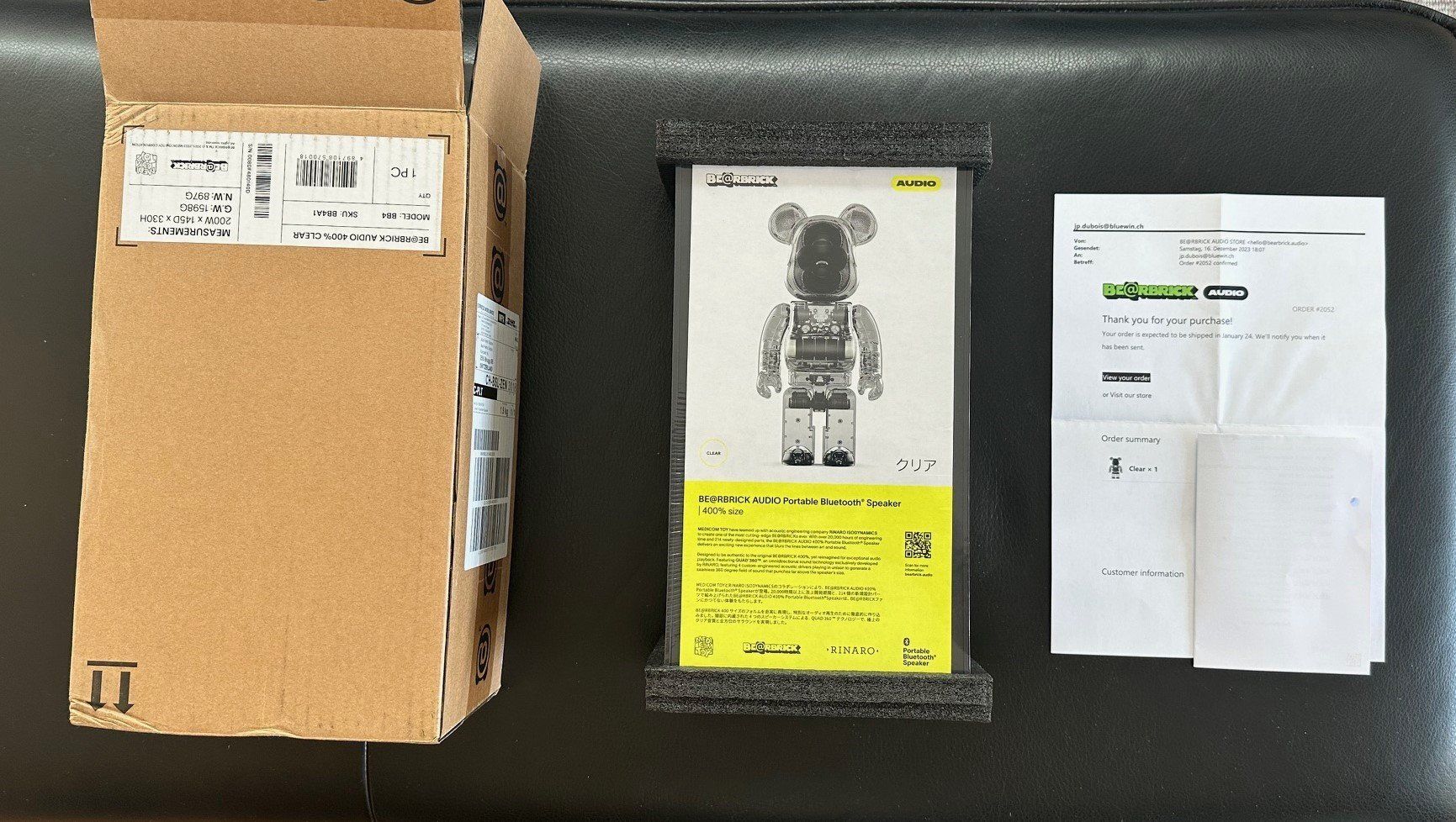 Figuren: Bearbrick Audio Clear – Neu und originalverpackt aus Brügg BE von Jeepeeone 1