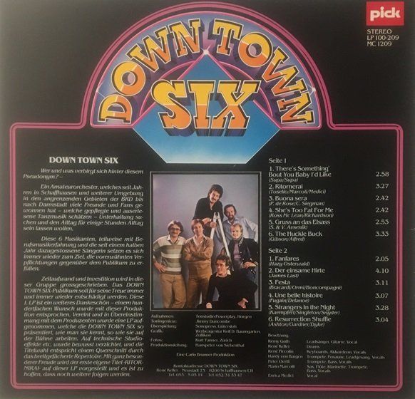 Dischi in vinile: Down Town Six - Down Town Six, First (LP) – Usato da Grüningen venduto da azulvinyl 1