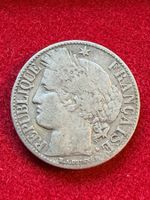 Frankreich 1 Franc 1872- Silbermünze 900/1000