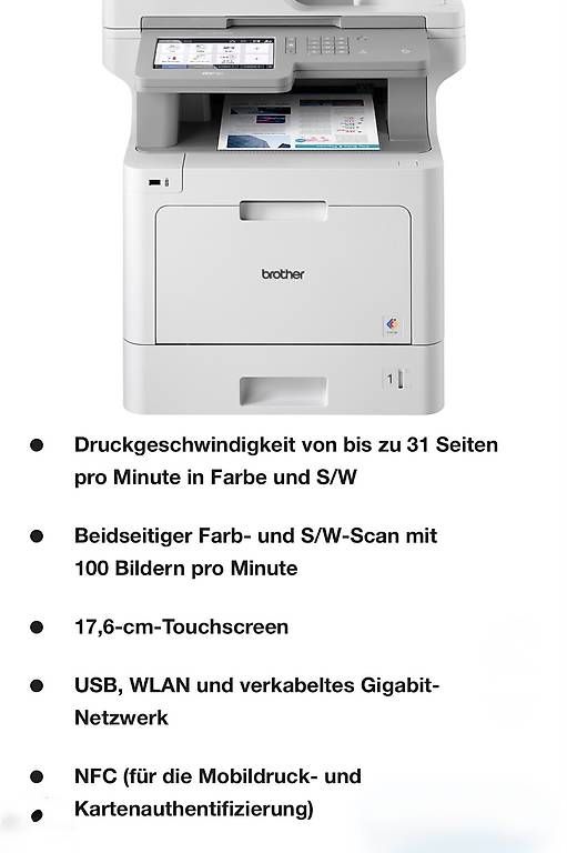 Brother Drucker: Drucker Brother MFC-L9570 Farblaser Multifunktionsdrucker – Gebraucht aus Löhningen von KE-Loehningen 1