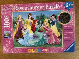 2 Ravensburger Puzzle Disney Prinzessinnen, 100 Teile, XXL