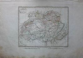 Kupferstichkarte Schweiz von Di Pietro selten