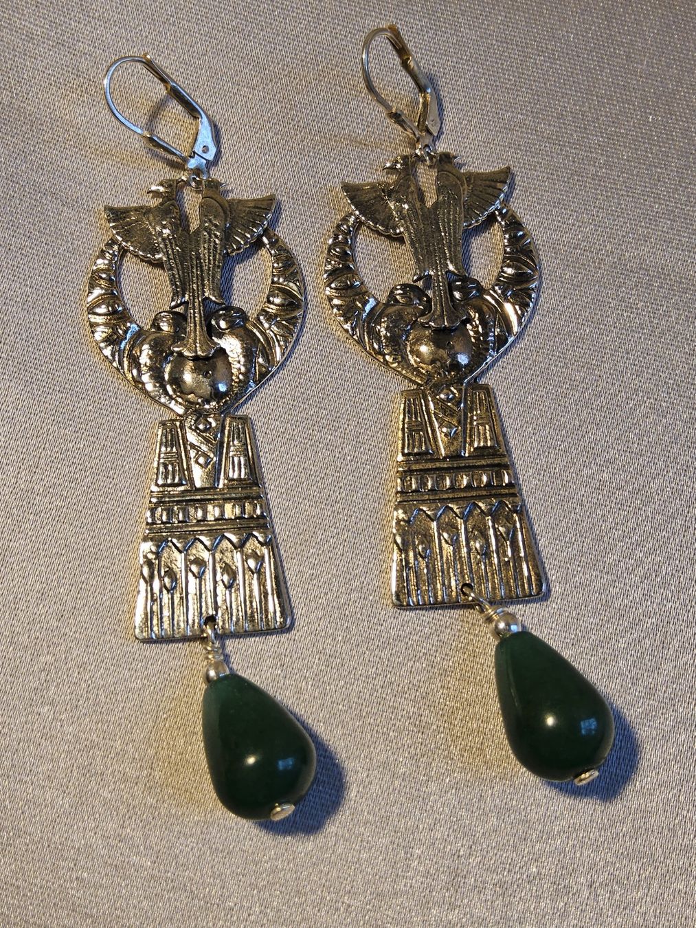 Orecchini pendenti & Orecchini a lobo: Exquisite Ohrhänger Sterling Silber Aegyptian Revival – Usato da Zürich venduto da helsan 4