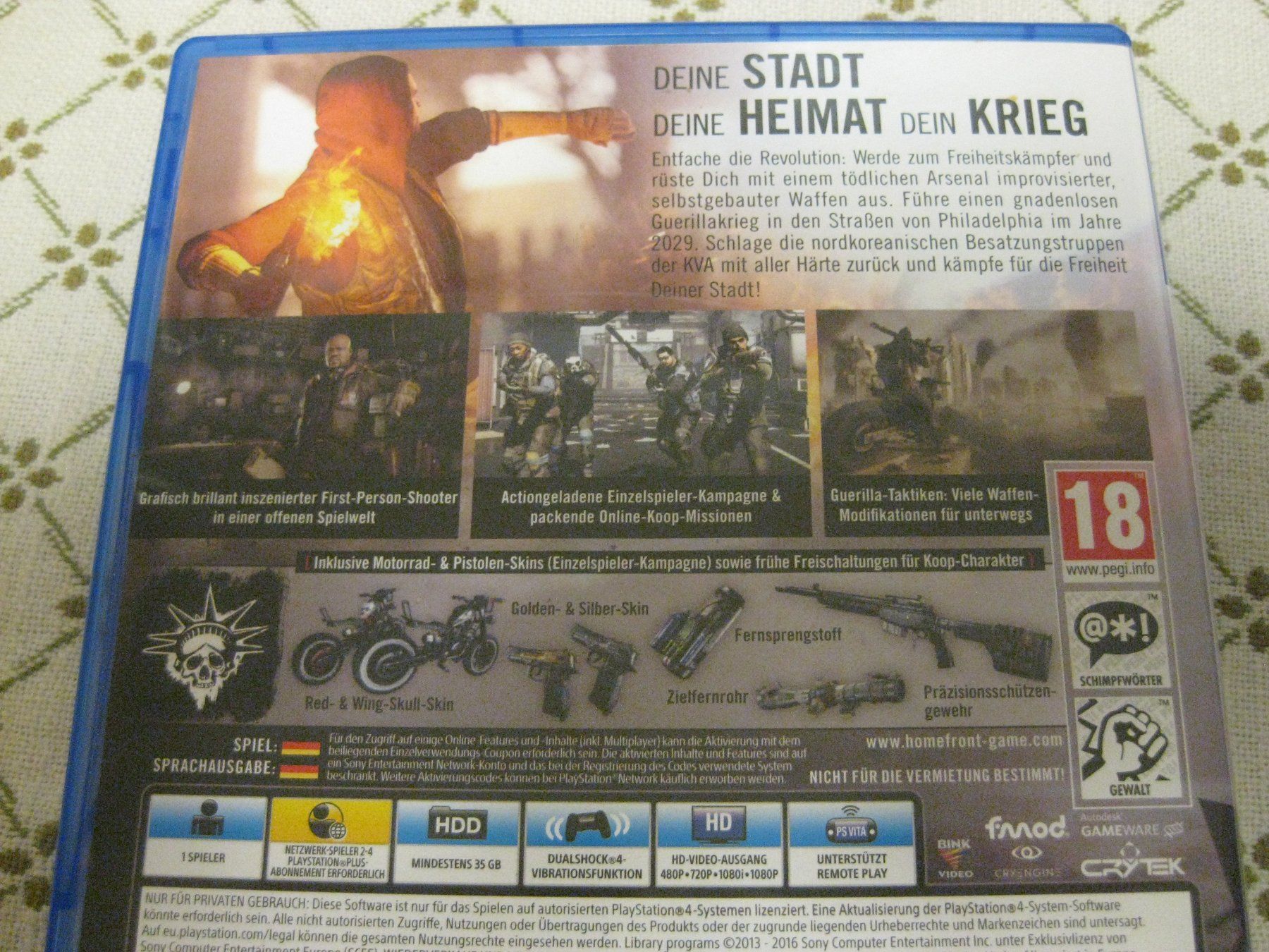 Sonic Spiele: PS4 HOMEFRONT THE REVOLUTION – Gebraucht aus Münchenbuchsee von neuwertig-gespart 3