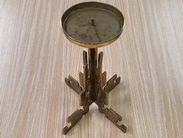 Kerzenständer Design, Messingguss, massiv