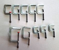 10 Schraubzwingen / C-Zwingen / Leimzwingen im Set