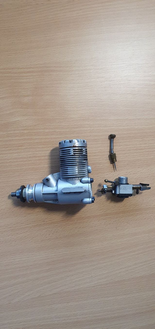 Modellismo RC: Modellmotor Webra speed 40 R/C  No. 1034 – Usato da Grosswangen venduto da heus 1