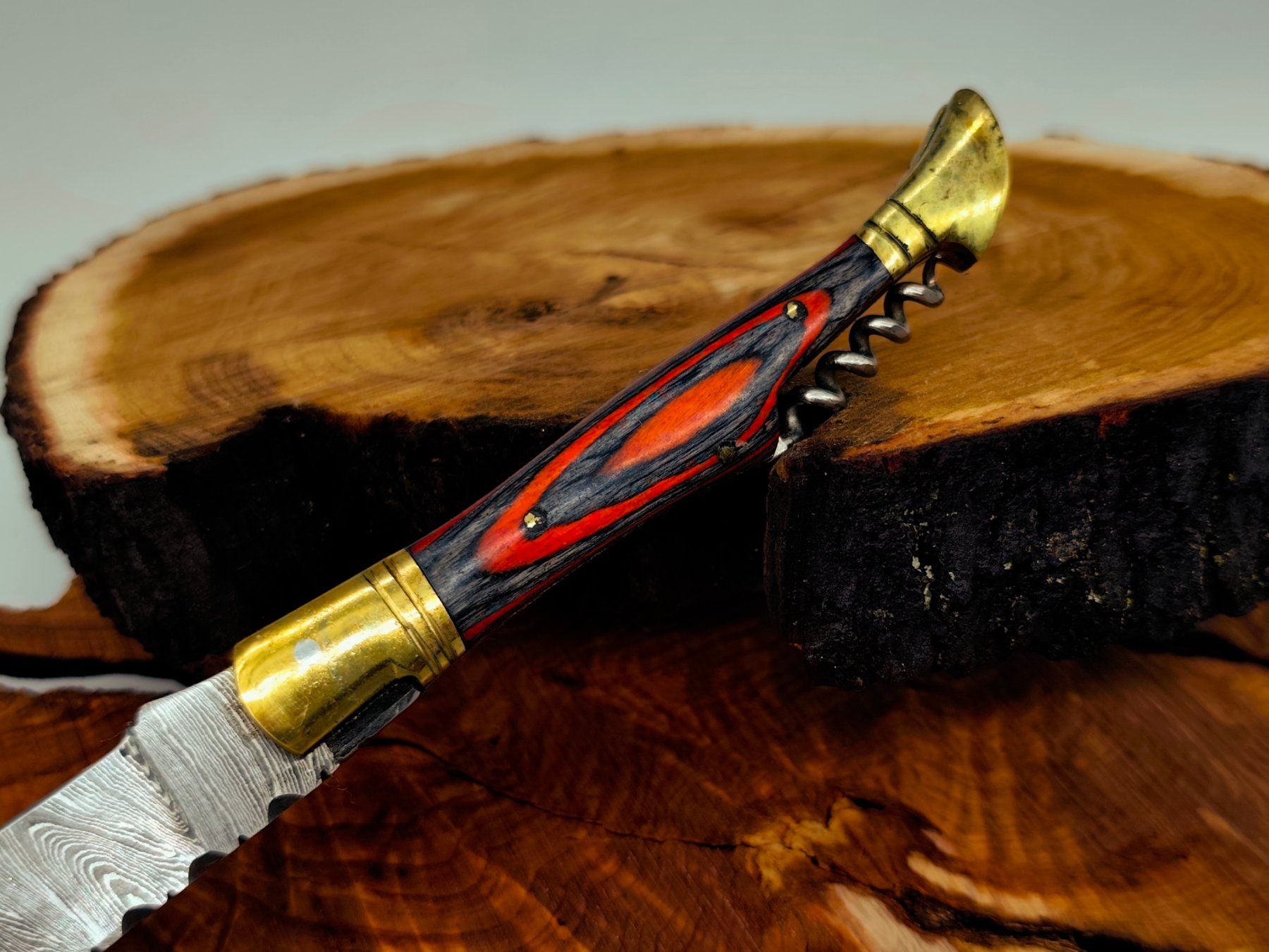 Accessori: Laguiole Damast Messer Klappmesser echtes Damastmesser – Nuovo e nell'imballaggio originale da Arlesheim venduto da Premius_1 5