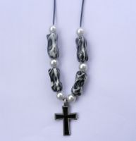 Schwarze Kreuz Halskette - Modeschmuck Top!