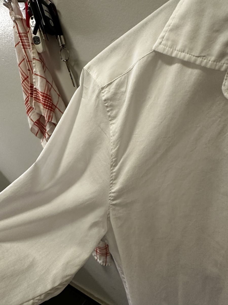 Camicie: Café Coton chemise light and soft blanc  – Usato da Carouge GE venduto da cytoplan 3