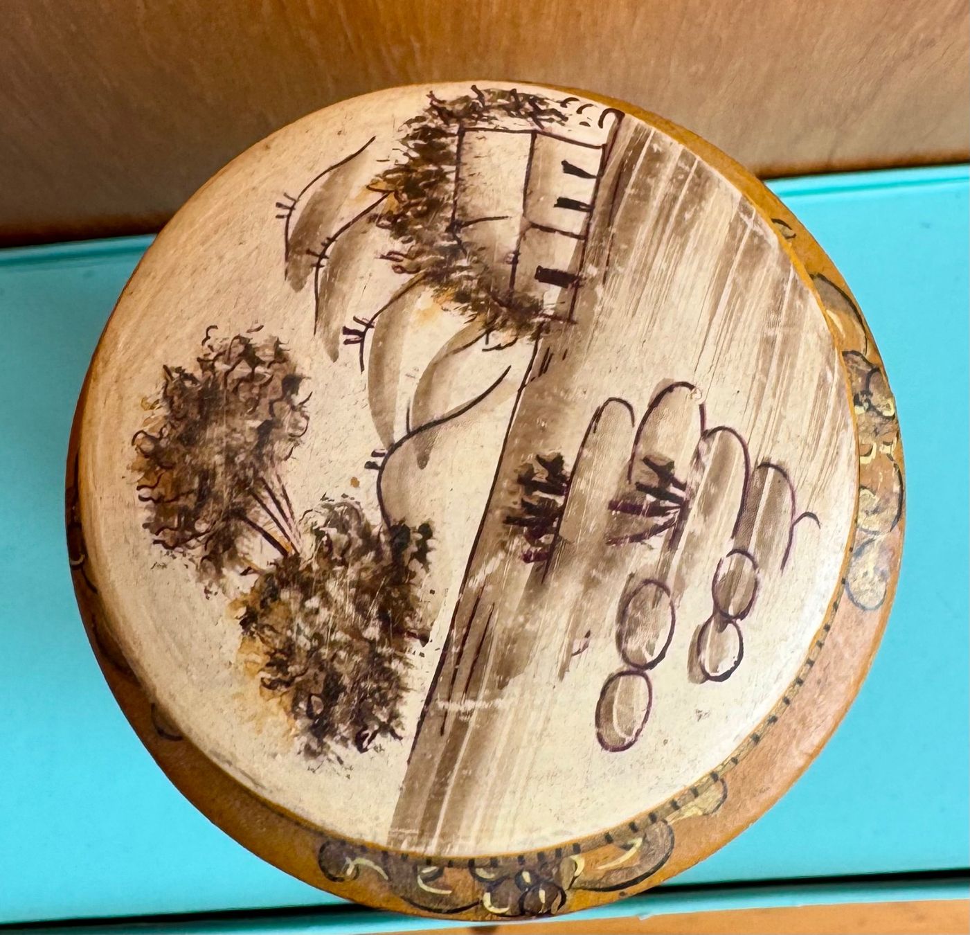 Autres articles pour la maison: Teedose vintage mit chinesischen oder japanischer Malerei – D'occasion à Grabs par Barbstucky 4