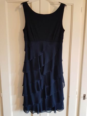 Robe soirée bleu marine – bon état / elegant Kleid