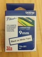 4 Stk. Schriftbandkassette Brother TZe-221 9mm×8m, ws/sz