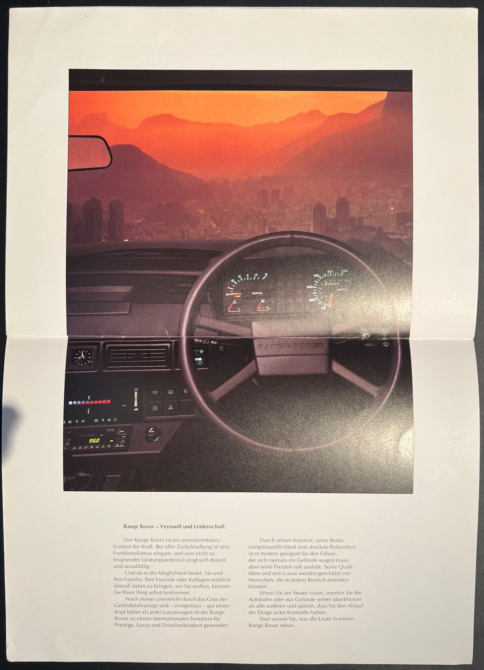 Land Rover Documenti: Land Rover Range Rover Oldtimer Prospekt gebraucht – Usato da Thun venduto da Cravatte 3