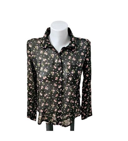 leichte Bluse gr. 34 geblümt, luftig & locker Boho Hippie
