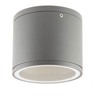 Aufbauleuchte, Rund, Silber Grau