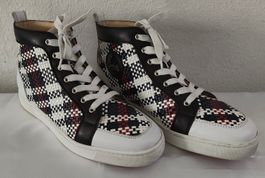 Louboutin 'Rantus Flat Calf/Tresse Taty' High-Top Sneakers