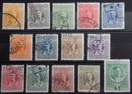 Montenegro Kat. 61-73 & 88 gest. 1907/13