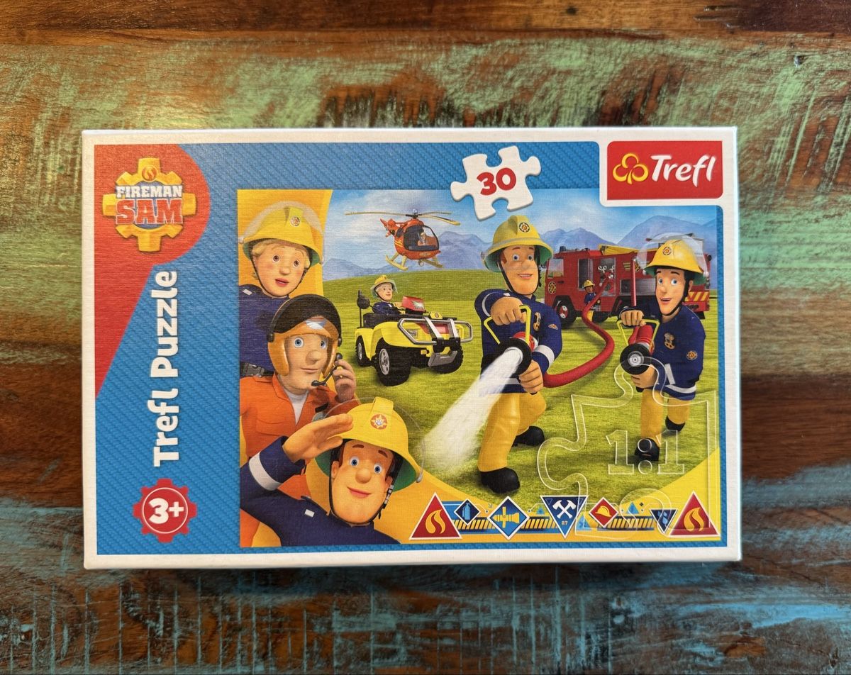 Puzzle: Puzzle "Feuerwehrmann Sam" 30 Teile, ab 3 Jahren – Usato da Flumenthal venduto da Krajan
