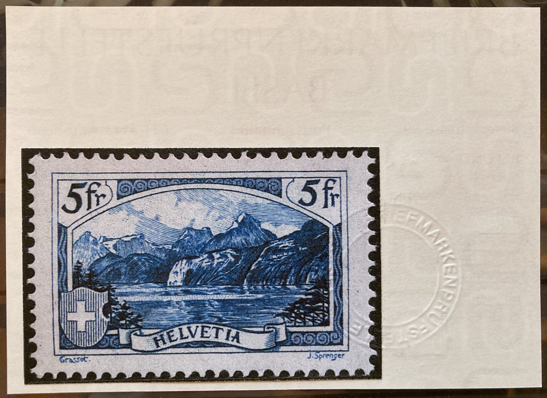 Tutti i francobolli: 1928, Rütli Nr. 178 postfrisch (**) mit Befund Eichele – Usato da Flawil venduto da Furti 3