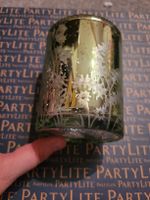 Kerzenhalter Partylite, silber-grün, für Teelichter!